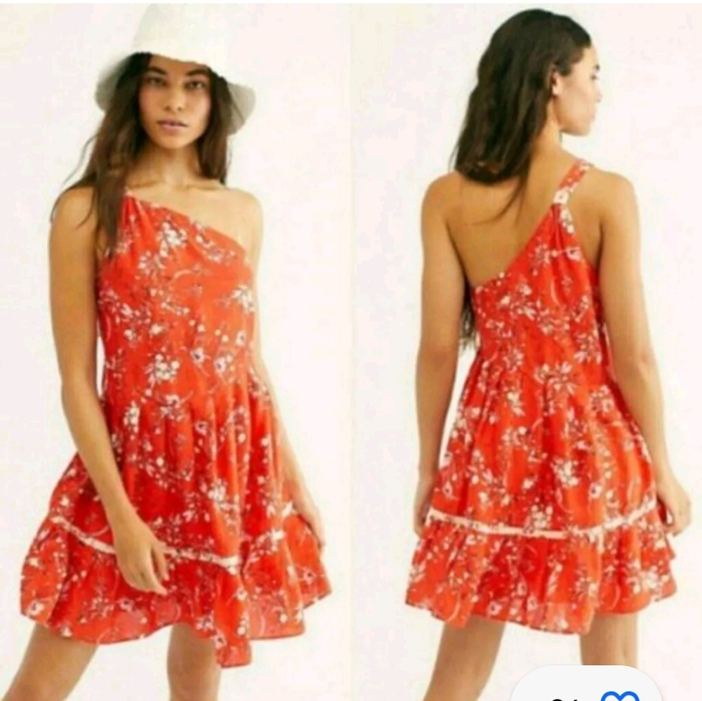 Free People All Mine One shoulder Dress M - Picture 1 of 10